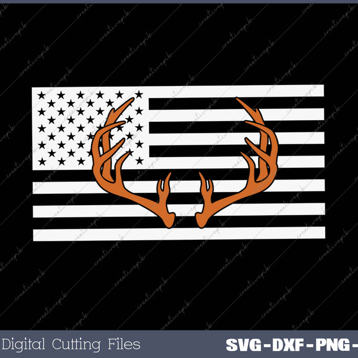 Hunting Flag SVG PNG Cutting Printable Files