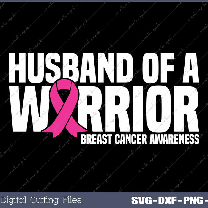 Husband Of A Warrior Pink Ribbon Breast Cancer Awareness