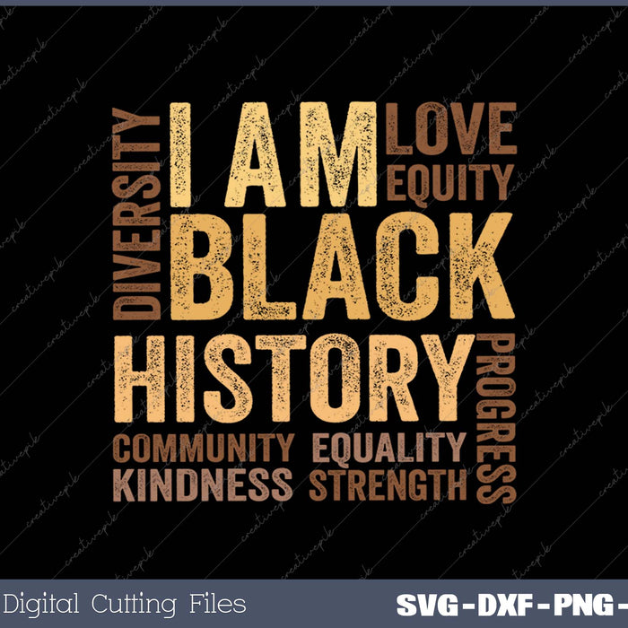 I Am Black History Black History Month Gift I Am Black History Black History