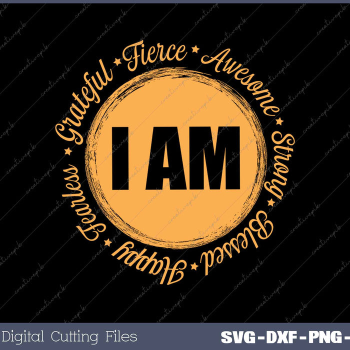 I Am Fearless Motivational Quote Inspiration Positive Saying Life Slogan