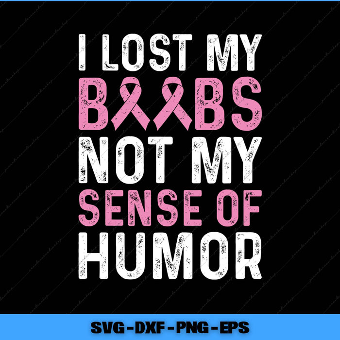 Motivational quote with pink ribbons on a black background, featuring SVG file formats.