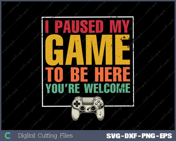 I Paused My Game To Be Here Teen Boy Gifts Video Gamer