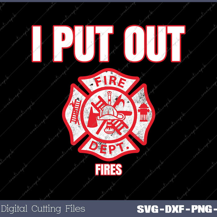 I Put Out Fires Firemen Halloween Costume Funny Firefighter 