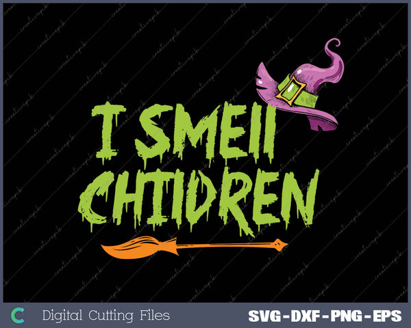 I Smell Children Teacher Halloween Witch For Women 