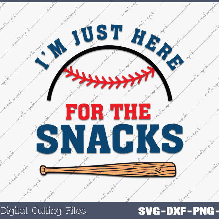 I,m Just Here For The Snacks SVG PNG Cutting Printable Files