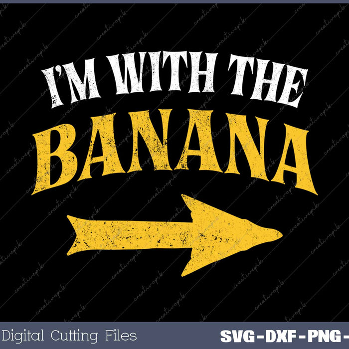 I'm With The Banana Costume Halloween Matching Couple