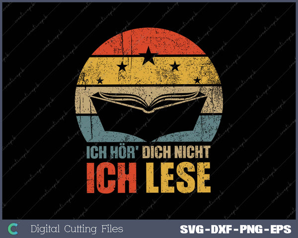 Ich Hör' Dich Nicht Ich Lese Geschenk Leseratte Bücherwurm 