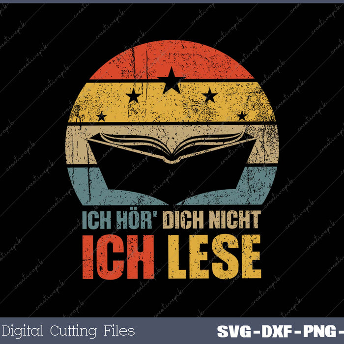 Ich Hör' Dich Nicht Ich Lese Geschenk Leseratte Bücherwurm 