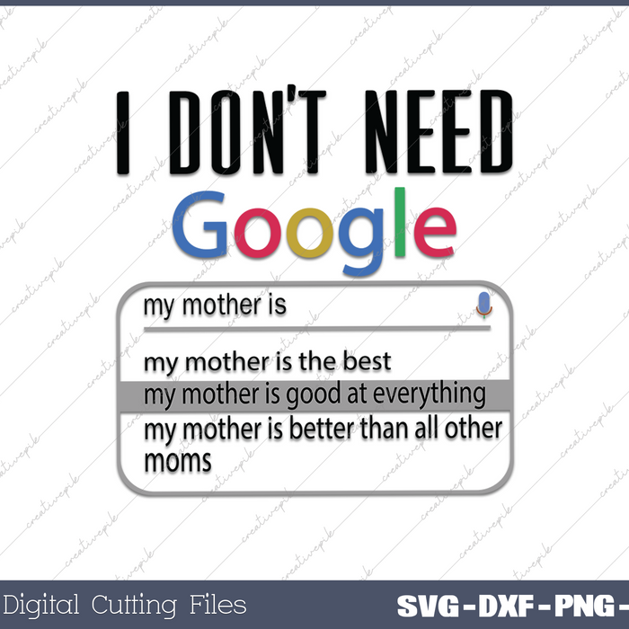 I Don't Need Google My Wife Knows Everything