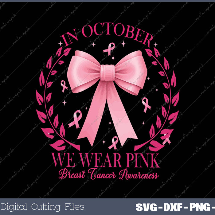 In October We Wear Pink Pink Coquette Bow