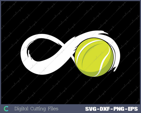 Infinity Sign Tennis Tennis Court Tennis Ball SVG PNG Cutting Printable Files