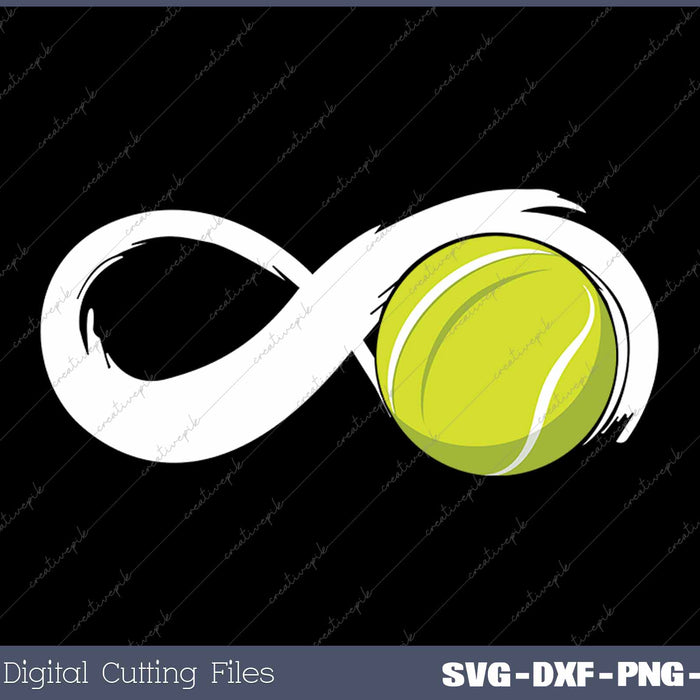 Infinity Sign Tennis Tennis Court Tennis Ball SVG PNG Cutting Printable Files