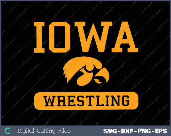 Lowa Wrestling Hawkeye State Long Sleeve SVG PNG Cutting Files