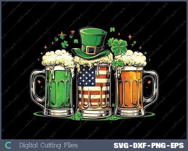 Irish Beer Ireland St Patricks Day Drinking Party SVG PNG Cutting Printable Files