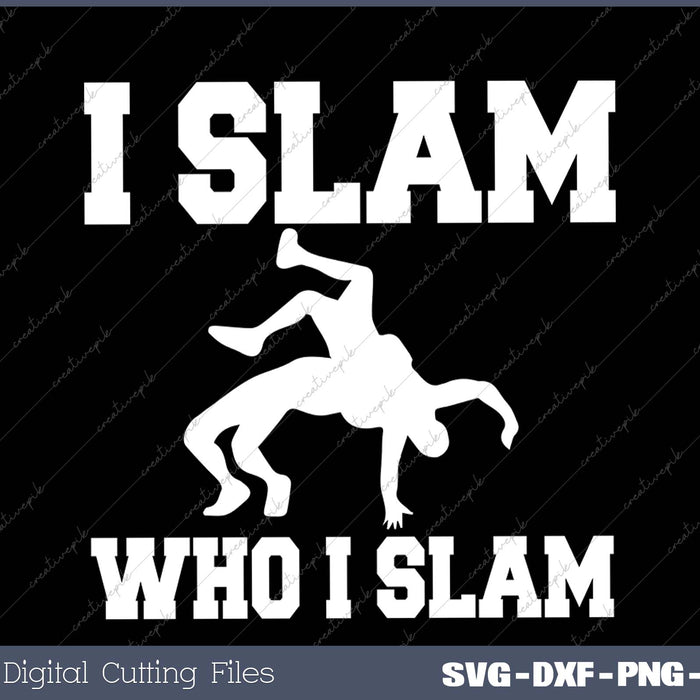 I slam who i slam Funny tennis V-Neck