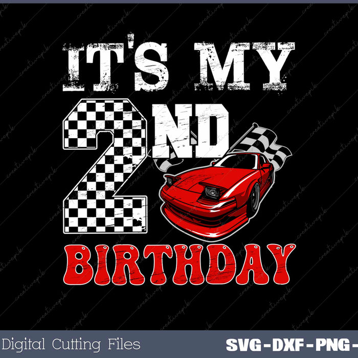 It's My 2nd Birthday SVG PNG Cutting Printable Files