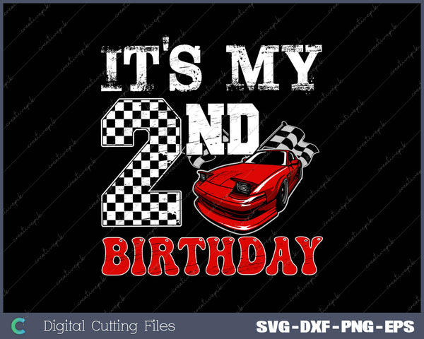 It's My 2nd Birthday SVG PNG Cutting Printable Files