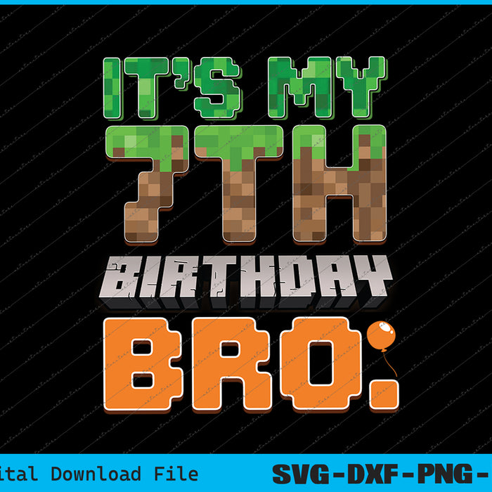 It's My 6th Birthday Video Game Pixel SVG PNG Cutting Printable Files
