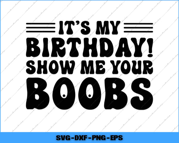 Text graphic with humorous birthday message on a white background