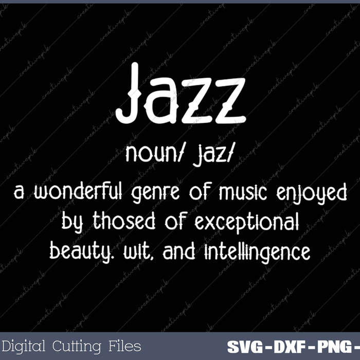 Jazz Music Definition Dictionary Funny Jazz Musician 