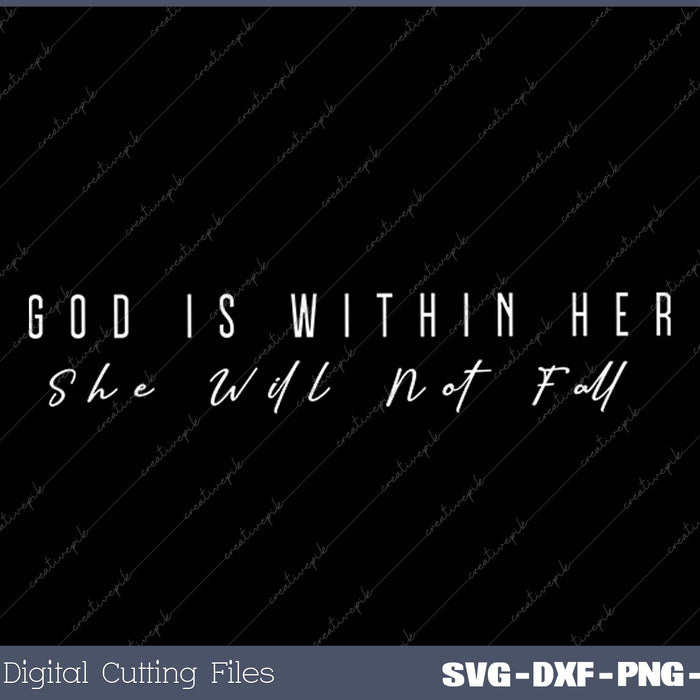 Jinluth Oversized Christian for Women Jesus Faith Bible Verse God is Within Her Tees