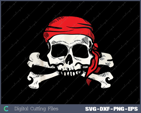 Jolly Roger Pirate Skull and Crossbones SVG