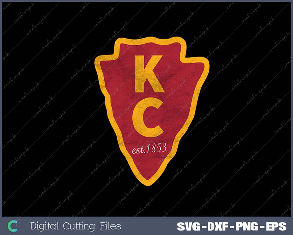 KC Red Original Kansas City Est 1853 Local SVG PNG Cutting Printable Files