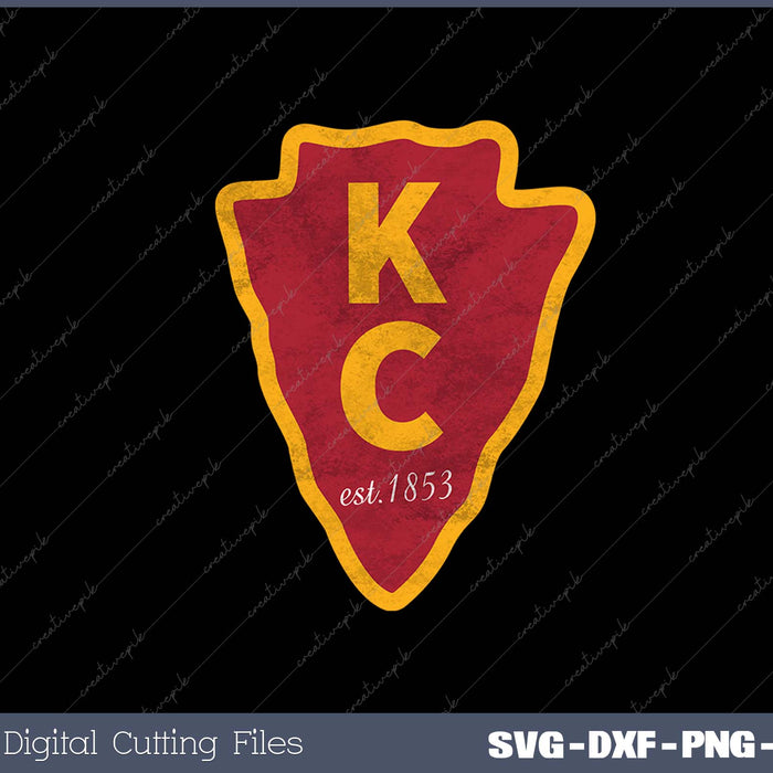 KC Red Original Kansas City Est 1853 Local SVG PNG Cutting Printable Files
