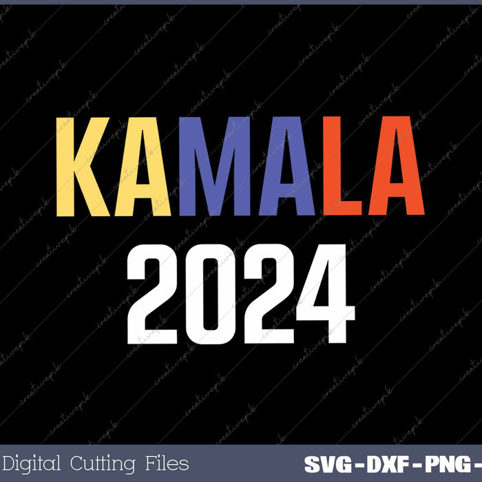 Kamala 2024 For President Campaign Kamala Harris 2024 SVG PNG Printable Files