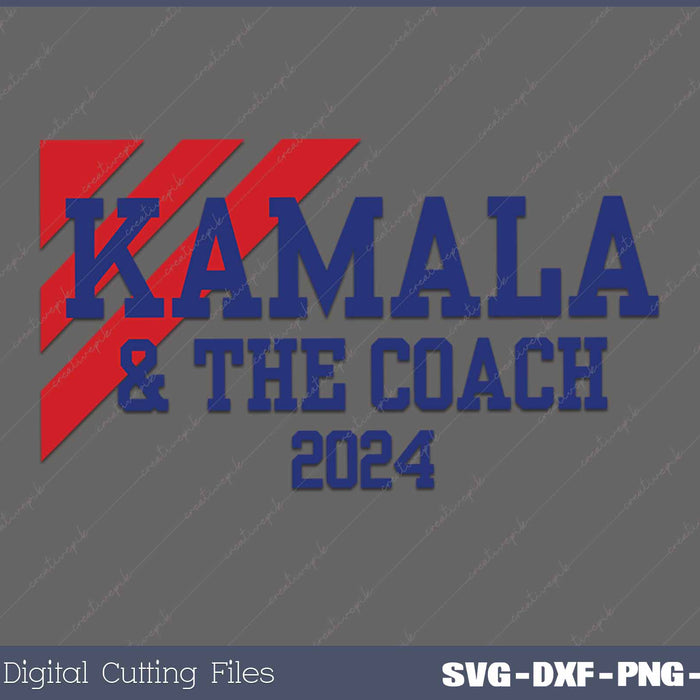 Kamala And The Coach 2024 Kamala Harris Tim Walz Election 