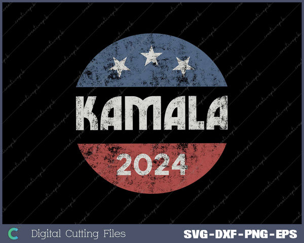 Kamala Harris 2024 For President Campaign SVG PNG Printable Files