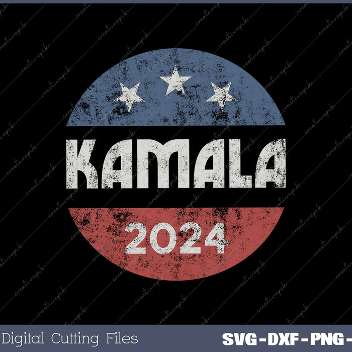 Kamala Harris 2024 For President Campaign SVG PNG Printable Files