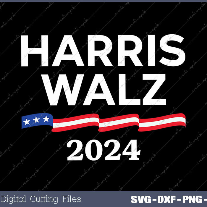 Kamala Harris Tim Walz 2024 SVG PNG Printable Files