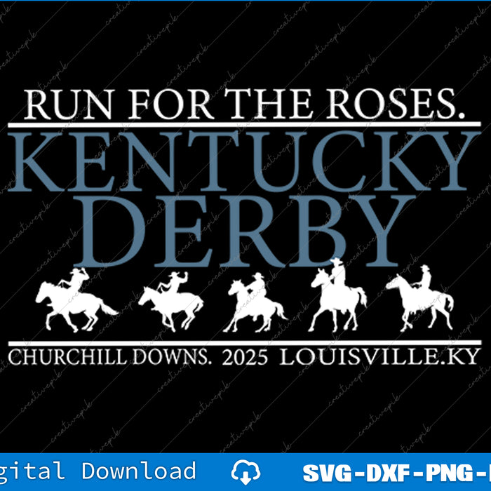 Kentucky Derby 2025 Vintage Officially Licensed SVG PNG Printable File