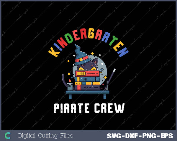 Kindergarten Pirate Crew Halloween School Party Costume SVG PNG Printable Files