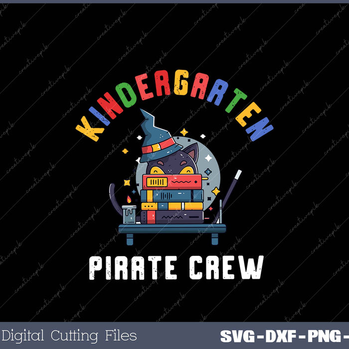 Kindergarten Pirate Crew Halloween School Party Costume SVG PNG Printable Files