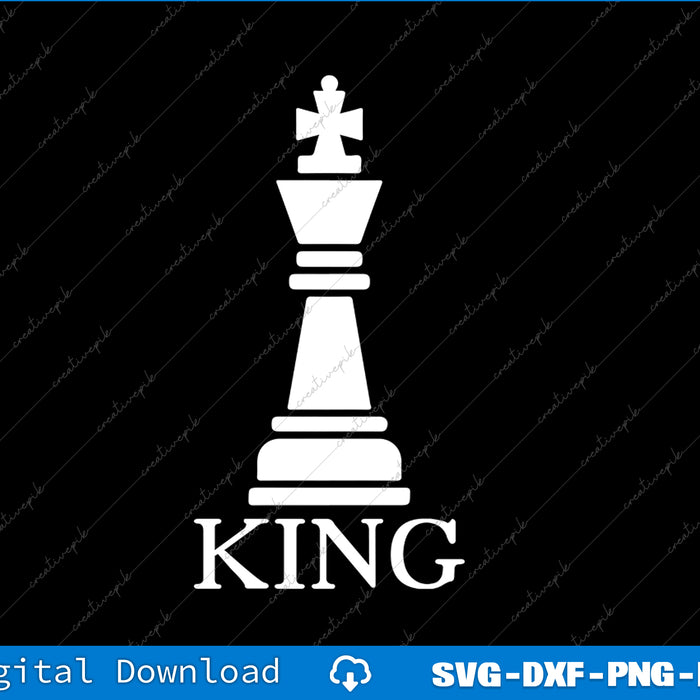 King Chess Piece Halloween Costume Chess Club SVG PNG Cutting File