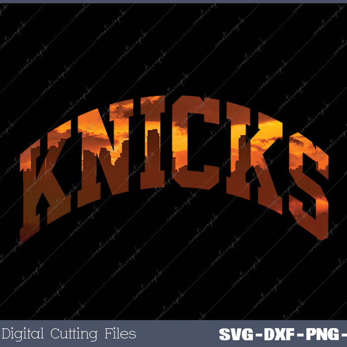 Knicks Name Vintage Retro Gift Men Women Boy Girl SVG PNG Cutting Printable Files