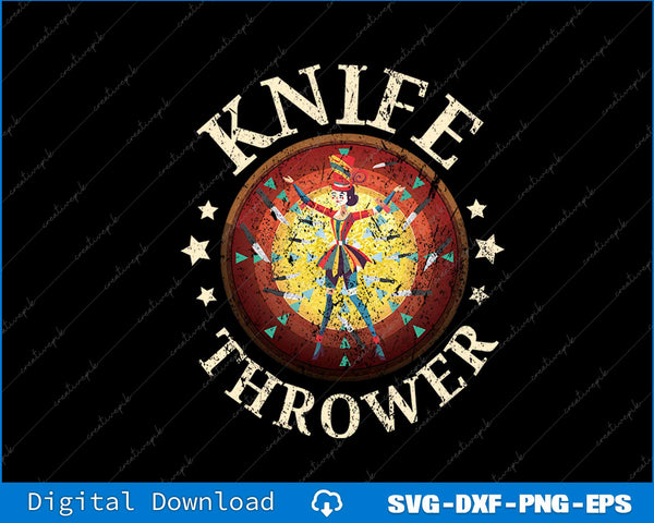 Knife Thrower Circus Birthday Party Circus Costume SVG PNG Files