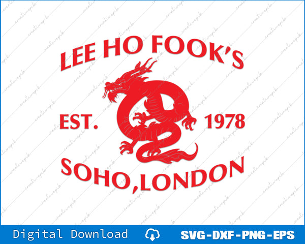 Le Ho Fooks Chinese Werewolf Restaurant SVG PNG Cutting File offers precise, high-quality digital designs ideal for crafting and customization projects.