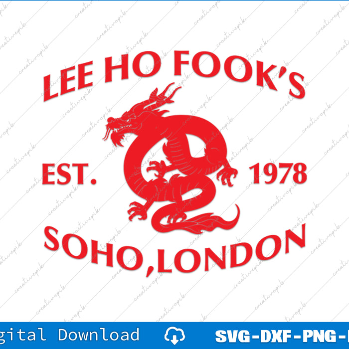 Le Ho Fooks Chinese Werewolf Restaurant SVG PNG Cutting File offers precise, high-quality digital designs ideal for crafting and customization projects.