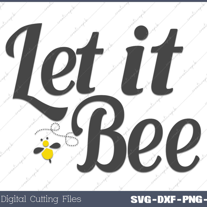 Let It Bee Funny Beehive Cute Beekeeping Gift