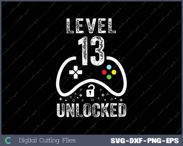 Level 13 Unlocked Video Game 13th Birthday