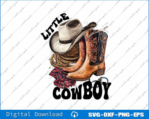 Little Cowboy, Farm Western SVG PNG Cutting Printable Files