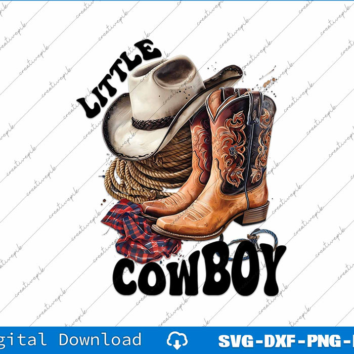 Little Cowboy, Farm Western SVG PNG Cutting Printable Files
