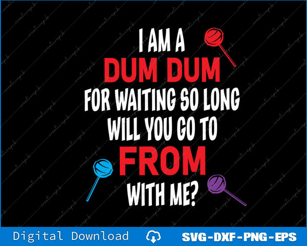 Lollipop Prom Date Idea Funny Lollipop Promposal SVG PNG Printable File