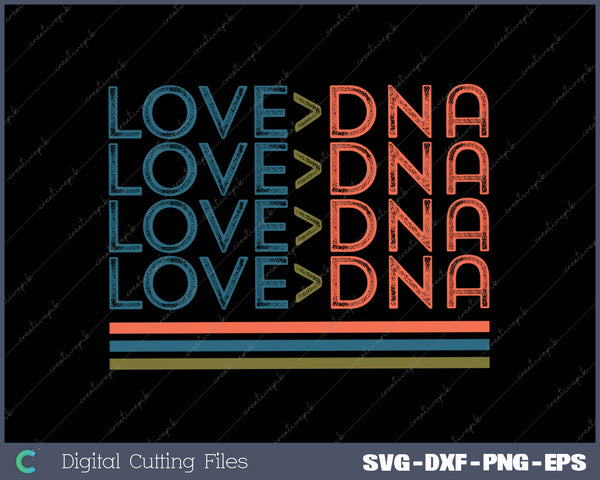 Love Greater DNA Vintage Distressed Adoption Foster