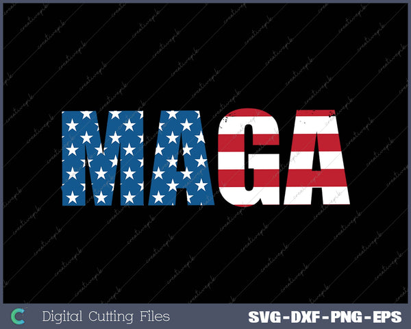 MAGA Pro Donald Trump 2025 SVG PNG Cutting Printable Files