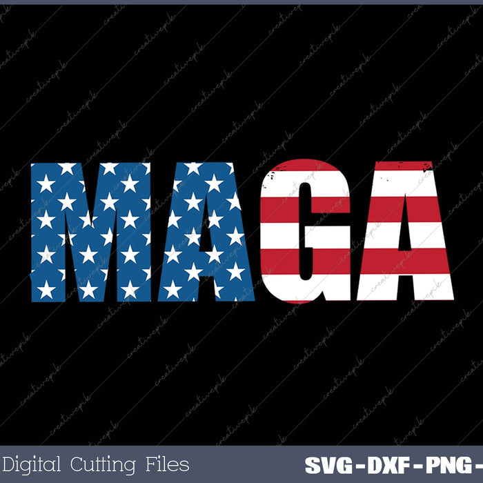 MAGA Pro Donald Trump 2025 SVG PNG Cutting Printable Files