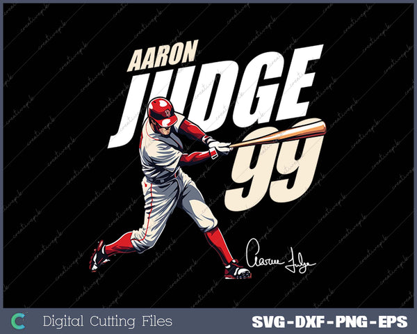 MLBPA - Major League Baseball Aaron Judge SVG PNG Cutting Printable Files